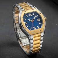Montre pour homme en quartz de luxe personnalisée, OEM ODM, marque privée, 5ATM, mode business, fabricant de montres avec logo personnalisé pour les acheteurs en gros