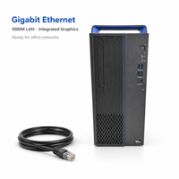PC Faktor Bentuk Kecil Zhaoxin KX-U6780A 8-Core 2.7GHz, RAM 16GB, SSD NVMe 512GB, Video Terintegrasi, Gigabit Ethernet, Monitor 23.8 inci