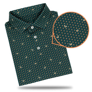 Logo personnalisé imprimé Golf pour T-shirts Polo Nouveau design 88% Polyester 12% Spandex Tissu de maillot à manches courtes - Product Image 5