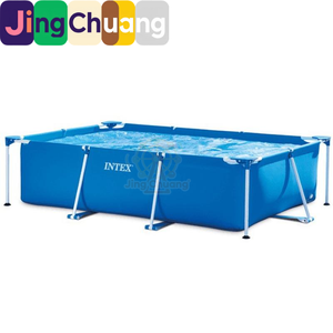 Piscine rectangulaire JingChuang28272 avec structure métallique, pour enfants, avec support en tuyaux métalliques, également utilisable comme <span class=keywords><strong>bassin</strong></span> à poissons - Product Image 5