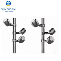 Projecteur LED extérieur étanche IP65, rond, 24W 36W 60W, en aluminium, pour aménagement paysager, éclairage de jardin