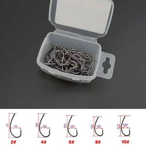 Hameçons de rivière <span class=keywords><strong>Gamakatsu</strong></span> 50 pièces hameçons de pêche géants en acier à haute teneur en carbone | Matériel de pêche - Product Image 2