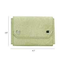 Tarjetero Pequeño de Cuero PU, Cartera Corta con Logotipo Personalizado, Monedero con Botón a Presión, Porta Tarjetas de Crédito para Uso Diario