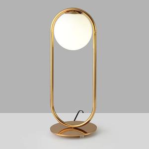 Zeal Lighting New Style Gold Metal White Glass Globe Lámpara de mesa LED para dormitorio - Product Image 2