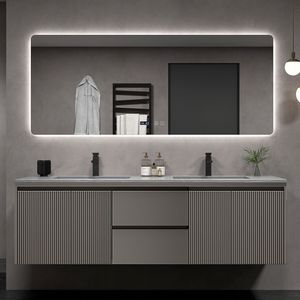 Moderno baño Vanity Manufacturer Gabinete Fregadero Muebles de baño Combo Stand Gabinete Vanity Set - Product Image 1