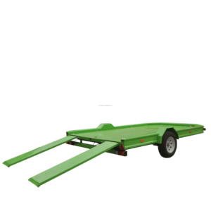 Single Axle Car <b>Trailer</b> / Utility Car Hauler <b>Trailer</b> / With Loading Ramps / For Car Transport - Product Image 5