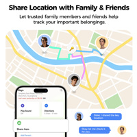 Lot de 4 traceurs GPS intelligents MiLi Mitag certifiés Google Find My pour Android et Apple, avec Wi-Fi et contrôle à distance en temps réel, en plastique