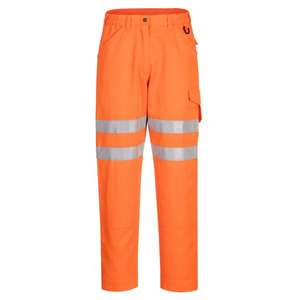 PORTWEST - EC40ORR34 Pantalón naranja de alta visibilidad ecológico-EAN 5036108366613 ROPA DE TRABAJO DE LA HI-VIS - Product Image 1