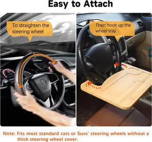 Huyền Thoại Xách Tay Xe Bàn Máy Tính Bảng Khay Ăn Bảng Máy Tính Xách Tay Xe Cup Chủ Tre Gỗ Ban Chỉ Đạo Bánh Xe Bàn Khay Cho Du Lịch - Product Image 3