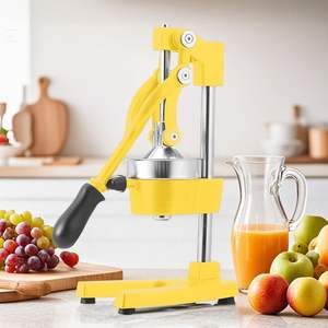 D0100HR7FPP Commercial Manual Juicer Eco-Friendly Safe Hand Press <b>Juice</b> <b>Extractor</b> Squeezer Yellow for Orange Citrus Vegetables - Product Image 1