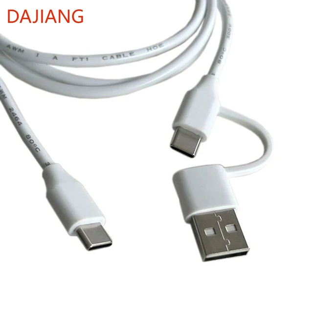 DAJIANG OEM Customized USB Type-C Fast Charging Cable with 3A Charging TPE Material Pure Copper Conductor for Mobile Phone