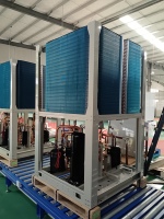 Certificat CE MONCHRUI 20TR Inverter 66kW 72kW Refroidisseur d'eau modulaire refroidi par air Pompe à chaleur Compresseur hérmétique à spirale Automatique