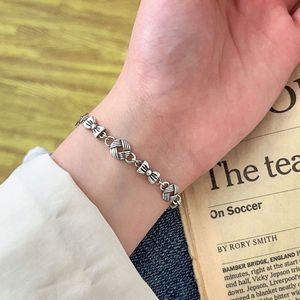 S925 Sterling Silver <b>Bow</b> Bracelet For Women Retro Style <b>Gift</b> Jewelry - Product Image 3