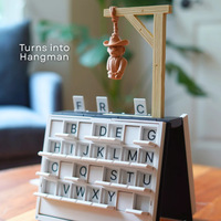 Jeu d'échecs personnalisé en résine imprimé en 3D, style livre, pour l'intérieur, avec jeux de société internationaux, Hangman et Connect Four