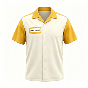 เสื้อโบว์ลิ่งทีมพิมพ์ลายดิจิทัลผ้าโพลีเอสเตอร์/คอตตอนแบบซิป ¼  คอปก  สำหรับผู้ชาย  รุ่นใหม่ TOOHOO  รับสั่งทำชื่อได้  ODM - Product Image 3