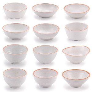 Melamine small bowls, imitation porcelain resin rice bowls, soup bowls, Japanese creative tableware, restaurant hot pot and - Product Image 1
