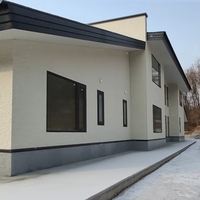 Maison préfabriquée de luxe à deux étages, moderne, à haute performance énergétique, structure SIP en OSB