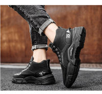 Bottes de randonnée montantes pour hommes, style workwear, à lacets, avec pompons, nouveau modèle 2026, respirantes et sécurisées pour l'escalade