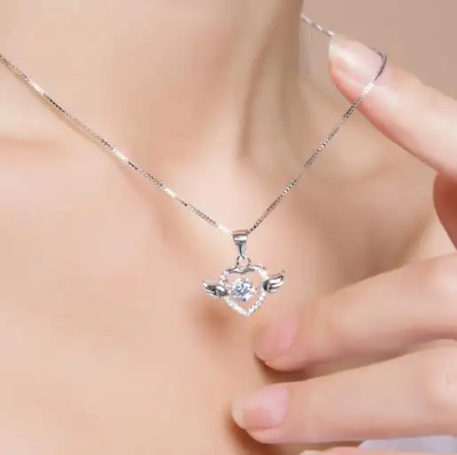Yiwu Ruigang Fashion Necklace Wholesale 925 Silver Jewelry Turtle Shape Animal Necklace