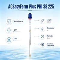Électrode pH alternative PHI S8 225 mm, capteur haute température 0-140°C, capteur pH en ligne OEM, précision 0,01 pH