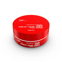 Cire coiffante professionnelle longue durée, tenue forte et brillance intense, parfum fraise, rouge 150ml pour hommes