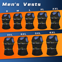 HEXIN CORSET SECRET hommes Shaper néoprène gilet graisse augmenter avec fermeture éclair grande taille extensible sport gilet perte de poids Shaper