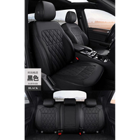 Housses de siège de voiture en cuir Audi de luxe 5 pièces ensemble complet accessoire avant Compatible avec les intérieurs de voiture VW Civic Golf Accord CR-V K5 K3