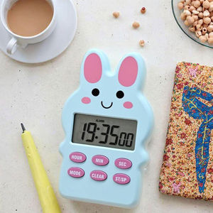 Cuenta regresiva Digital de gestión del tiempo de animales bonitos, temporizador Visual con reloj despertador, imán trasero para niños, aula, escuela, hogar - Product Image 6