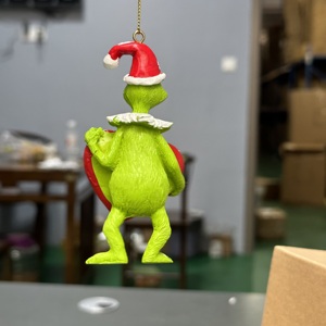 3D New Cartoon <b>Grinch</b> Christmas Tree Pendantgrinch Resin Crafts Christmas Decoration Pendantgrinch - Product Image 6