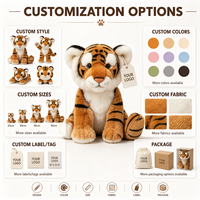 Peluche Tigre Personnalisée Directement de l'Usine à Partir de Vos Créations – Poupée en Peluche OEM/ODM pour Marques IP Originales