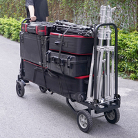 Chariot de production pliable et extensible en alliage d'aluminium CAME-TV, léger et portable, pour l'industrie du cinéma, de la télévision et de la photographie