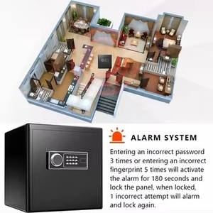 Caja de Seguridad Inteligente para Habitaciones de Hotel con Sistema de Tarjeta, Huella Dactilar, <span class=keywords><strong>Contraseña</strong></span> y Llave, Resistente al Fuego - Product Image 4