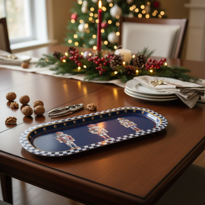 Bandeja Rectangular Metálica Colección Evle Nutcracker Parade - 160x350 mm - Product Image 3