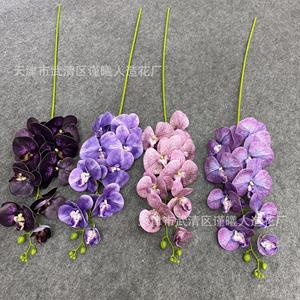 Fleur artificielle en soie Phalaenopsis 3D à 9 têtes Jinxi pour mariage, décoration intérieure, accessoires de photographie - Product Image 4
