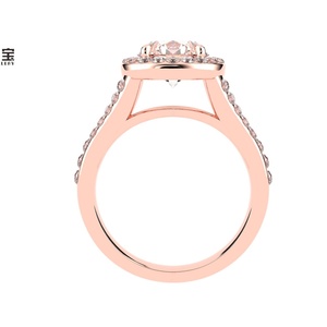 แหวนเพชรเพาะเลี้ยงในห้องปฏิบัติการ รับรองโดย IGI ขนาด 1 กะรัต ทอง 10K 14K 18K ดีไซน์เรียบหรูสำหรับผู้หญิง สั่งทำได้ตามต้องการ - Product Image 2