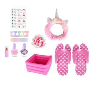 Inflable para pies spa cuenca maquillaje juguete para niña de 6 años con diademas zapatos - Product Image 1