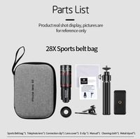 Meilleur Prix Objectif Zoom pour Téléphone Portable, Objectifs de Caméra Externes HD pour Téléphone Portable pour la Photographie de Concerts, l'Observation des Étoiles, la Randonnée