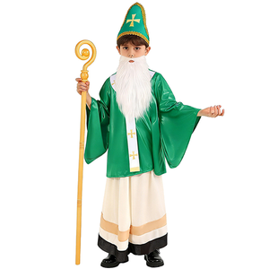 Costume de trèfle irlandais unisexe pour enfants pour la <span class=keywords><strong>Saint</strong></span>-<span class=keywords><strong>Patrick</strong></span>, finition douce, pour les spectacles de scène et les fêtes - Product Image 1