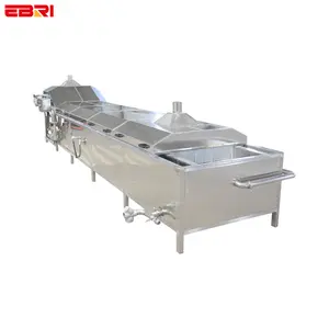 Mesin blancher makanan dan sayuran mesin blanching jagung manis industri mesin blanching uap jenis conveyor