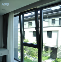 Venta Directa de Fábrica de Ventanas Corredizas de Aleación de Aluminio en Blanco, Diseño Europeo Moderno, Adecuadas para Terrazas de Villas