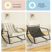 Chaise berçante loisirs Double chaise paresseuse pour chambre salon dormir Chaise longue inclinable large Double siège