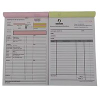 Prix d'usine de haute qualité reçu de facture personnalisé trois parties A5 carnet de livraison de commande de vente A5 Ncr formulaires papier autocopiants