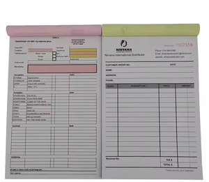 Chất lượng cao Nhà Máy Giá tùy chỉnh hóa đơn nhận ba phần A5 bán hàng đặt hàng giao hàng cuốn sách A5 <span class=keywords><strong>NCR</strong></span> carbonless giấy hình thức - Product Image 4