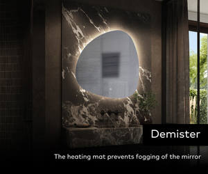 不規則なLEDミラーメーカー | フルOEMサポート | スマートボイス + アンチフォグ + IP44定格 - Product Image 4