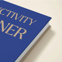 Planificateur papier relié A5 pour la gestion de projet, la planification des tâches, la mise en page hebdomadaire et mensuelle pour atteindre ses objectifs