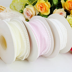 Fita de Organza Ondulada de Cor Sólida de 40mm 60mm com Borda em Cauda de Peixe, Fita de Malha Personalizada - Product Image 3