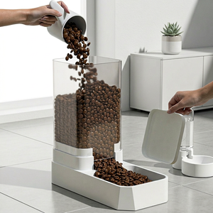 2025 अच्छी गुणवत्ता 2 में 1 हॉट सेलिंग नए आगमन कुत्ते पानी डिस्पेंसर स्वचालित बुद्धिमान पालतू बिल्ली फीडर प्लास्टिक कटोरे - Product Image 4