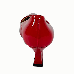 Cổ Điển Màu Đỏ Của Phụ Nữ Mèo Con Gót Chân Mary Janes Da Chính Hãng Bằng Sáng Chế Bơm Thanh Lịch Thoáng Khí Ăn Mặc Giày - Product Image 4