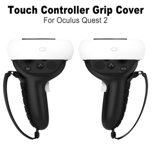 Silicone trường hợp bảo vệ cho Oculus cho Quest 2 thực tế ảo Trò chơi phụ kiện điều khiển xử lý tương thích VR - Product Image 4