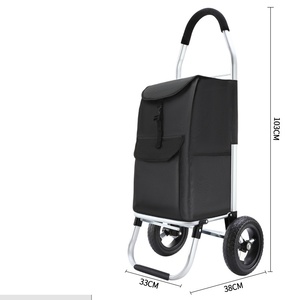 Carritos de supermercado Utilidad de lavandería Diseñado con carrito de compras plegable de escalador de escalera de tres ruedas - Product Image 5